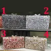 Bolsos de noche Hermosa Moda Mujer Nupcial Boda Monederos y Bolsos Damas de Alta Calidad Cristal Diamante Embragues Mujer Hombro PurseEv