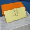 Designer långa plånböcker Togo korthållare i helt läder med silverhårdvara Plånbok Väskor mode nötplånbok för dam kvinna