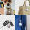 Hundhalsar Leases Transparent fodral för Apple Airtags Locator Tracker Airtag Keychain Silicone Protective Cover Holderdog