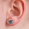 6st rostfritt stål öronpropp tunnlar mätare cz kropp piercing öron expander för både män och kvinnor