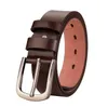 Hela bälten Mens Belt Fashion Belts män läder svarta affärer kvinnor stora guld spänne kvinnor klassisk case ceinture no box7541454