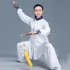 Abbigliamento etnico Bianco Tai Chi Uniformi Vestito Wushu Costumi di prestazione Costume da guerriero cinese Kungfu Taichi Wing Chun Suit TA1998