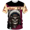 Zomer Indian Style print t shirt mannen outdoor sportkleding casual oversized snel droge grafische motorfiets T -tops tops unisex kleding 221881005