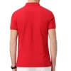 Koszulka polo Męska markowa koszulka z krótkim rękawem Męska koszulka 5XL z klapami biznes Hommes z logo