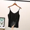 Sommar Sexig Crop Top Silk Kvinnor Camis Satin Tank Vest Camisole Ärmlös s Roupas Femin Beskuren Top Kvinna 220325