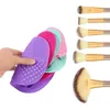 Silicone pinceaux de maquillage nettoyant fond de teint épurateur tampon maquillage brosse de lavage Gel tapis de nettoyage outils à main