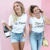 La Mariee French Inscriptions Team Bride Femme Wedding Shower TShirt Bachelorette Party T Shirts Harajuku Aesthetic Tee Tops 220527