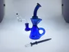 color recycler carta glass hookah oil rig pipe 14MM joint factory outlet