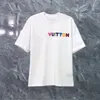 22SS MEN TTONTシャツデザイナーポロスTシャツとティーカラフルな手紙印刷夏半袖ブランドファッション服S-XLトップス