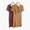 Plus Size Dresses Dress Women Summer Simplee Ditsy Floral Loose Fluffy Print Plunging V-neck Short Sleeve Sundress Larger XL-5XL