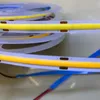 Bandes lumineuses à LED Cob flexibles haute densité 12waM DC12V 24V RGB UV 395 blanc/blanc chaud/jaune/rouge/bleu/vert 0.5m-5MLED