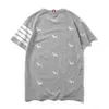 고품질의 짧은 슬리브 남자 티셔츠, 개를위한 자수면 캐주얼 티셔츠, 소프트 한국 디자인, 커플 의류, 여름, 2021