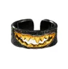 Heren voor ring creatief ontwerp openen verstelbare maat hiphop punk tandring dominante retro sieraden cadeau