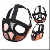 Kısa Burun Pet Köpek Bulozles Rahat Ayarlanabilir Örgü Fransız Bldog Pug Ağız Namlu Maske Eğitim Bark Kontrol Cihazı LLA12085 Bırak Can
