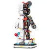 Machine Gewelddadige Beer 3D Half-Body Model Robot Bouwstenen Bricks Designer Speelgoed Collectie Bearbrick Set Kinderen Gift g220524