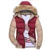 メンズダウンメンズパーカーメンズジャケット濃い暖かい冬の服m-4xl秋と2022年のファッションフード付きパーカージャケットマンズ