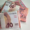 3pack Bar Prop Fake Money Party Supplies 10 20 50 100 200 500 Euro Movie Party Childrens Toys Game 100pcs / Packtey1