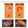 Fırın ızgarası için et termometresi kablosuz barbekü sigara içen rotisserie bluetooth bağlantı dijital mutfak araçları barbekü aksesuarları 2205108448908