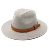 2022 Chapeau de paille Chapeaux de plage pour hommes et femmes Plage Pare-soleil extérieur Chapeau de soleil Top Caps Jazz Straw Cap9253306