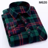 Men's Casual Shirts Brand Flannel Plaid Shirt Men Cotton 2022 Autumn Male Long Sleeve Plus Size High Quality Warm Man ClothesMen's