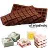 80 Cavity Square Silicone Mold Candy Chocolate Gummy Ice Cube Tray Jelly Truffles Pralines Ganache Molds Cake Decorating Tools 222548