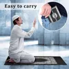 10pcs Muslim Prayer Mat Carpet Rug with Compass Portable Waterproof Travel Pocket Islamic Arab Mats tapis de priere islam 220401
