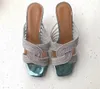 2022 nuovi sandali da gladiatore da donna in stile europeo moda Pantofole color frutta Roman tessuto trasparente colore pvc trasparente pantofola forma lettera S