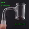 Factory direct sales 4 Styles Beveled Edge Full Weld Smoking Terp Slurper Vacuum Quartz Banger 20mmOD Slurpers Blender Nails For Water Bongs