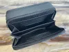 Versatile portafoglio indossabile Alpha M59161 80741 Borsa da uomo in pelle a grana nera 6 slot per carte patta borsa a tracolla a tracolla di grande capacità