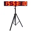 High quality wall mounted silent LED display clock 6-inch 6-bit all red remote control digital electronic multifunctional large timer