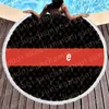 Accessori da spiaggia da viaggio all'aperto Asciugamano da spiaggia rotondo stampato con lettera Asciugamani da bagno ad asciugatura rapida con moquette per piscina2582720