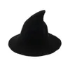 Stock Halloween Diversified Along The Sheep Wool Cap Knitting Fisherman Hat Female Fashion Witch Pointed Basin Bucket 0508
