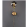 Global Glass Wall Lamp Torch Light SCONCE Amber Clear Smoke Hotel Cafe Bar Porch Balkon Bedide Moderne Mirror Side Lighting