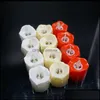 Kaarsen Home Decor Garden Led Flameless Candle Tea Light Pilaar Tealight Batterij Operate Lamp Wedding Verjaardag Pa DHDSV