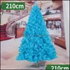 Kerstdecoraties Feestelijke feestbenodigdheden Home Garden 210 cm Tree Blue Artificial Merry For Drop Delivery 2021 MDWIX