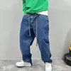 Jeans para hombres American Streetwear Creative Cut Holggy Style Coreano Hip Hop Denim Pantalones de carga Ropa Harajuku pantalones