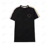 メンズTシャツサマーデザイナーハイエンドTシャツシャツロンドンイングランド快適な丸い襟コットンラグジュアリー大型サイズ黒と白のクラシックアメリカンS-2xl