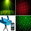 Taşınabilir uzaktan kumanda LED aşaması ışık DJ Disko Işık Projektör Lazer Işıkları Noel Partisi Düğünü İçin Ses Etkin Flaş