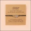 Charm Bracelets Schmuckverbindungskette Schwestern Verstellbare herzf￶rmige Wish -Armband Das Geschenk f￼r zwei ineinandergreifende Tochter DAUT DROP -DIE SERVICE