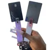 Extracteur de carte de crédit porte-clés mignon acrylique débit cartes bancaires Grabber pour ongles longs ATM porte-clés avec boule de pom pom et clip en plastique prix de gros