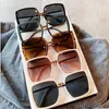 Sunglasses 2022 Oversized Square For Women Vintage Pink Beige Gradient Sun Glasses Female Elegant Stripe Shades9704824