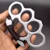 Fibra aleación de vidrio dedo tigre edc cuatro manualidad metal metal artes marciales anillo de cierre dmn5 engrosado