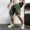 Men Summer Brand Casual Vintage Classic Pockets Camouflage Cargo Shorts Outwear Fashion Twill Cotton 220715