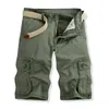 Shorts Black Khaki Green Men's Cargo Cotton Military Army Army Combat Hip Multi Pockets Taille 28-40 MENS'S MEN'SMEN'S