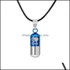 Colliers pendants pendentifs bijoux en acier inoxydable urne crémation cendres