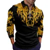 Polos Homme Golden Lion Phnom Penh Polo Homme Manches Longues Col Rabattu 220823