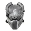 Alien Vs Predator Lonely Wolf Mask With Lamp Outdoor Wargame Tactical Full Face Cs Halloween Party Cosplay Horror 220812