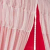 Curtain & Drapes Curtains Light Pink 2 Panels Home Layered Solid Plain And Sheer Window Shower ModernCurtain