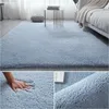 Nordic Fluffy Carpet For Bedroom Living Room Large Size Plush Anti-slip Soft Door Mat White pink Red Children's Rugs 220401