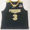 SJ98 NCAA Purdue 3 Carsen Edwards Koleji Basketbol Lisesi 100% Stiched Erkek Formalar Boyutu S-XXL V Boyun